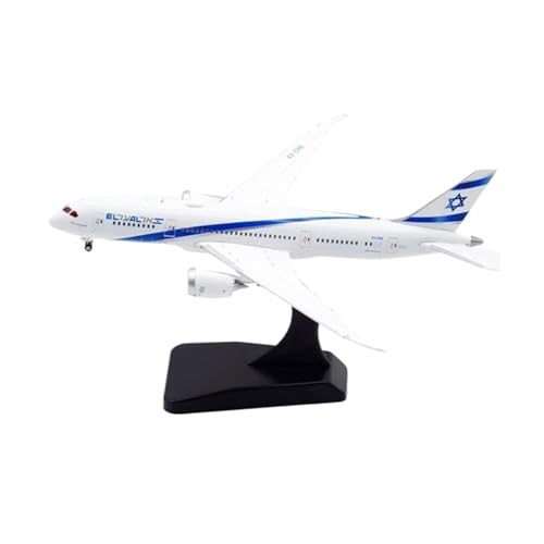 Modellflugzeug im Maßstab 1 400 B787-8 4X-ERB für EL Al-Flugzeugnachbildung, Flugzeugmodellbausatz mit horizontalem Bildschirm aus Druckgusslegierung Spielkits von SYOEUR