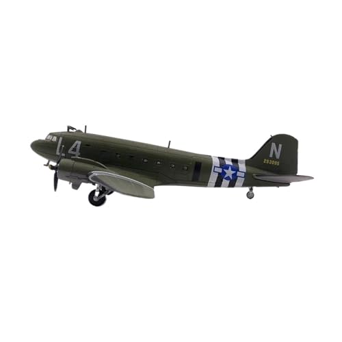 SYOEUR 1:100 World for War II Douglas C47 Skytrain Transportflugzeug, Druckguss-Metallflugzeug, Einzelflugzeugmodell Spielkits(C47 L4) von SYOEUR