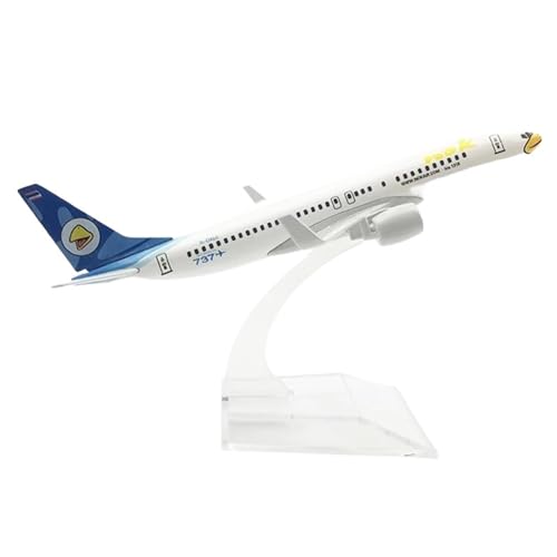 SYOEUR 16 cm Nok Air für Boeing 737 B737 Airlines Flugzeugmodell Legierung Metalldruckguss Modellflugzeuge Flugzeuge Spielkits(White) von SYOEUR