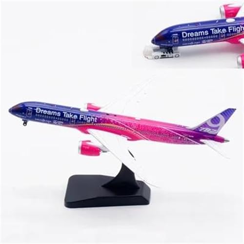 SYOEUR Maßstab 1 400, Airlines for Dreams B787-9 N1015B Druckguss-Flugzeugmodell, Metall-Sammelminiaturen Spielkits(with car) von SYOEUR