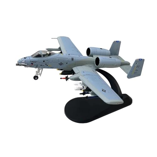 SYOEUR Maßstab 1:100 A-10 A10 Thunderbolt II für Warthog Hog Attack Plane Fighter Flugzeugmodell aus Druckgussmetall Spielkits(A-10A Shark SS) von SYOEUR