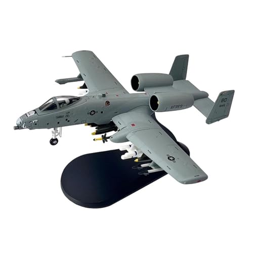 SYOEUR Maßstab 1:100 A-10 A10 Thunderbolt II für Warthog Hog Attack Plane Fighter Flugzeugmodell aus Druckgussmetall Spielkits(A-10C Warthog HH) von SYOEUR