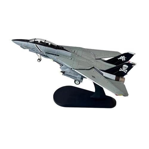 SYOEUR Maßstab 1:100 für Grumman F14 F-14B Jolly Rogers VF-103 Kampfflugzeug, Metallspielzeug, Druckguss-Flugzeugmodell Spielkits(F-14B HH) von SYOEUR