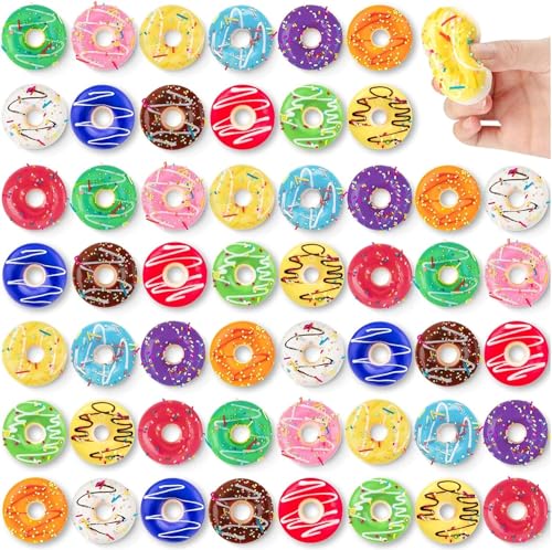 52 Stück Regenbogen-Donut-Stressbälle, künstliche Donut-Stressbälle für Stressabbau, Mini-Donut-Geburtstagsgeschenke, Weihnachten, Goodie-Bag-Füllstoffe 52 Stück Regenbogen-Donut-Stressbälle, künstliche Donut-Stressbälle für Stressabbau, Mini-Donut-Geburtstagsgeschenke, Weihnachten, Goodie-Bag-Füllstoffe von SYOZPXY