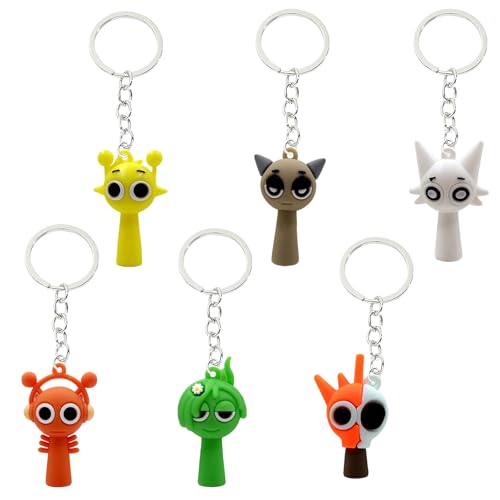 SYSYSYYASNL 6 pcs Schlüsselanhänger,Keychain, Anime Figuren Spiel Schlüsselanhänger, Schultasche Dekor,Geschenk für Jungen und Mädchen SYSYSYYASNL 6 pcs Schlüsselanhänger,Keychain, Anime Figuren Spiel Schlüsselanhänger, Schultasche Dekor,Geschenk für Jungen und Mädchen von SYSYSYYASNL