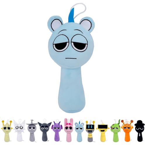 SYSYSYYASNL Plush Animal, 7.8-Inch Cute Plushies, Soft and Cuddly Plush for Halloween, Christmas, Valentine's Day, Birthday Gifts for Boys, Girls and Fans (Light Blue) von SYSYSYYASNL