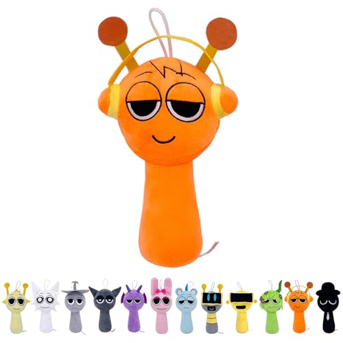 Plush Animal, 7.8-Inch Cute Plushies, Soft and Cuddly Plush for Halloween, Christmas, Valentine's Day, Birthday Gifts for Boys, Girls and Fans (Orange) von SYSYSYYASNL
