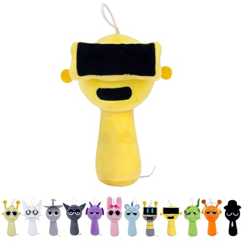 Plush Animal, 7.8-Inch Cute Plushies, Soft and Cuddly Plush for Halloween, Christmas, Valentine's Day, Birthday Gifts for Boys, Girls and Fans (Yellow) von SYSYSYYASNL