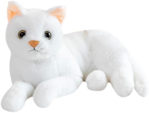 SYTTNUM 30CM Weiße Katze Plüschtier, Katze Plüsch Puppe, Tierische Cat Plüschtier, Weich und Bequem, Kinder Spielkamerad Geburtstags Geschenk SYTTNUM 30CM Weiße Katze Plüschtier, Katze Plüsch Puppe, Tierische Cat Plüschtier, Weich und Bequem, Kinder Spielkamerad Geburtstags Geschenk von SYTTNUM