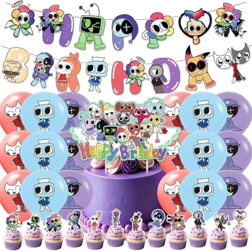SYTTNUM Dandy Thema Party Supplies,Dandy Party Dekorationen,Dandy Thema Supplies Set,Inklusive Ballon Banner Kuchen Dekoration,Geburtstagsdeko Kinde SYTTNUM Dandy Thema Party Supplies,Dandy Party Dekorationen,Dandy Thema Supplies Set,Inklusive Ballon Banner Kuchen Dekoration,Geburtstagsdeko Kinde von SYTTNUM