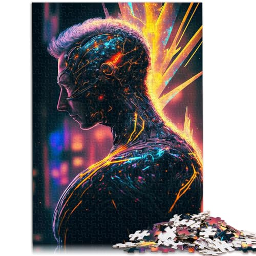 1000-teiliges Puzzle für Erwachsene, futuristischer Zeitreisender, entspannendes, intellektuelles Lernspielzeug, tolles Geschenk, 26x38cm, für 14-Jährige 1000-teiliges Puzzle für Erwachsene, futuristischer Zeitreisender, entspannendes, intellektuelles Lernspielzeug, tolles Geschenk, 26x38cm, für 14-Jährige von SYUNFEI