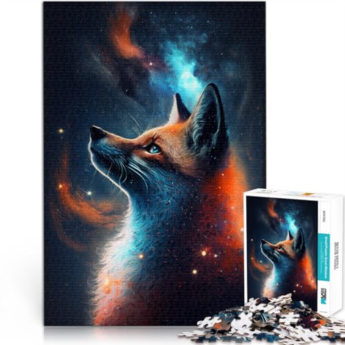 1000-teiliges Puzzle für Erwachsene, Fuchs-Galaxie-Puzzle – anspruchsvolles Spiel, Lernspiel für Geburtstag, Weihnachten,38x52cm von SYUNFEI
