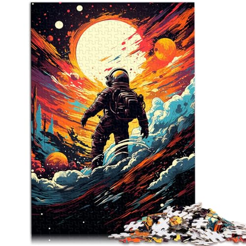 1000-teiliges Puzzle für Erwachsene, Astronaut auf Weltraumreise, Lernspiele für Zuhause, DIY-Spielzeug, 19,7 x 29,5 Zoll, tolle Geschenke und Spielzeuge von SYUNFEI