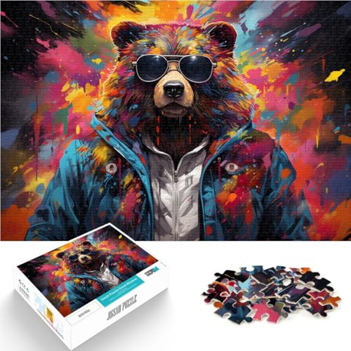 1000-teiliges Puzzle für Erwachsene, Bärenjacke, Lernspielzeug, Wanddekoration, einzigartige Geburtstags, 50 x 75 cm, für 14-Jährige 1000-teiliges Puzzle für Erwachsene, Bärenjacke, Lernspielzeug, Wanddekoration, einzigartige Geburtstags, 50 x 75 cm, für 14-Jährige von SYUNFEI