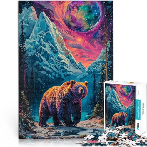 1000-teiliges Puzzle für Erwachsene, Bär in den Bergen, Lernpuzzle, 19,7 x 29,5 Zoll, Weihnachts- und Geburtstagsgeschenk 1000-teiliges Puzzle für Erwachsene, Bär in den Bergen, Lernpuzzle, 19,7 x 29,5 Zoll, Weihnachts- und Geburtstagsgeschenk von SYUNFEI