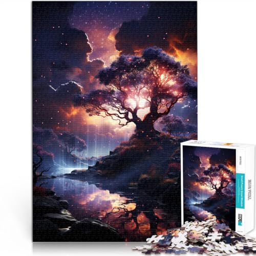 1000-teiliges Puzzle für Erwachsene, Baum, Lernspiele für Zuhause, DIY-Spielzeug, 50x75 cm, ganze Familie von SYUNFEI
