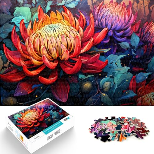 1000-teiliges Puzzle für Erwachsene, Blumen, Lernspielzeug, ganze Familie,38x52cm, für Jugendliche ab 14 Jahren von SYUNFEI