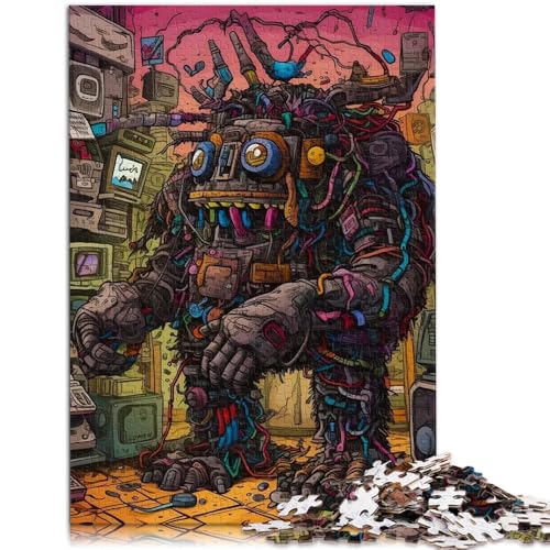 1000-teiliges Puzzle für Erwachsene, Computermonster, Quizspiel, 14,96 x 20,47 Zoll, Lernspiel für Geburtstag, Weihnachten 1000-teiliges Puzzle für Erwachsene, Computermonster, Quizspiel, 14,96 x 20,47 Zoll, Lernspiel für Geburtstag, Weihnachten von SYUNFEI