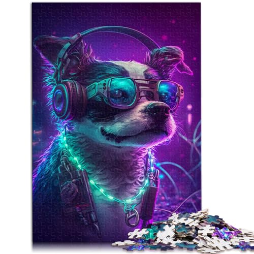 1000-teiliges Puzzle für Erwachsene, Cooler Hund, der Musik spielt, als Geschenk, tolles Geschenk für Weihnachten,38x52cm, geeignet für Jugendliche ab 14 Jahren 1000-teiliges Puzzle für Erwachsene, Cooler Hund, der Musik spielt, als Geschenk, tolles Geschenk für Weihnachten,38x52cm, geeignet für Jugendliche ab 14 Jahren von SYUNFEI
