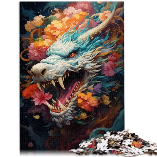 1000-teiliges Puzzle für Erwachsene, Drachen, Kirschblüten, Japan, Puzzle, 50x75cm, für Teenager ab 14 Jahren 1000-teiliges Puzzle für Erwachsene, Drachen, Kirschblüten, Japan, Puzzle, 50x75cm, für Teenager ab 14 Jahren von SYUNFEI