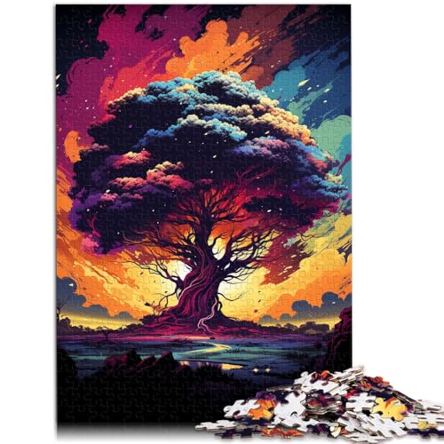1000-teiliges Puzzle für Erwachsene, Puzzle „EIN einsamer Baum“, Quizspiel, Wanddekoration, einzigartige Geburtstags, 26x38cm, für 14-Jährige 1000-teiliges Puzzle für Erwachsene, Puzzle „EIN einsamer Baum“, Quizspiel, Wanddekoration, einzigartige Geburtstags, 26x38cm, für 14-Jährige von SYUNFEI