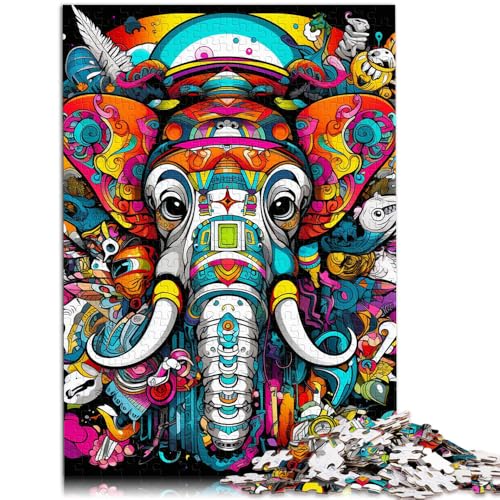 1000-teiliges Puzzle für Erwachsene, Elefanten-Denkspiel, 50x75 cm, ganze Familie 1000-teiliges Puzzle für Erwachsene, Elefanten-Denkspiel, 50x75 cm, ganze Familie von SYUNFEI