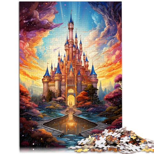 1000-teiliges Puzzle für Erwachsene, farbenfrohes Fantasieschloss, interessantes Puzzle zur Stressreduzierung, lustiges Geschenk, 26x38cm, von SYUNFEI