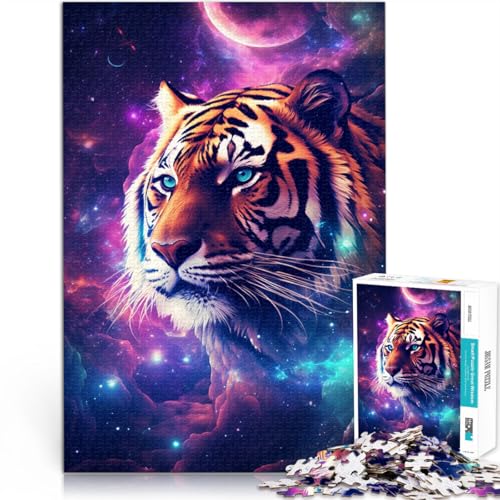 1000-teiliges Puzzle für Erwachsene, Cosmic Leopard, Lernspiel, Herausforderungsspielzeug, Lernspiel für Geburtstag, Weihnachten, 10,27 x 14,96 Zoll von SYUNFEI