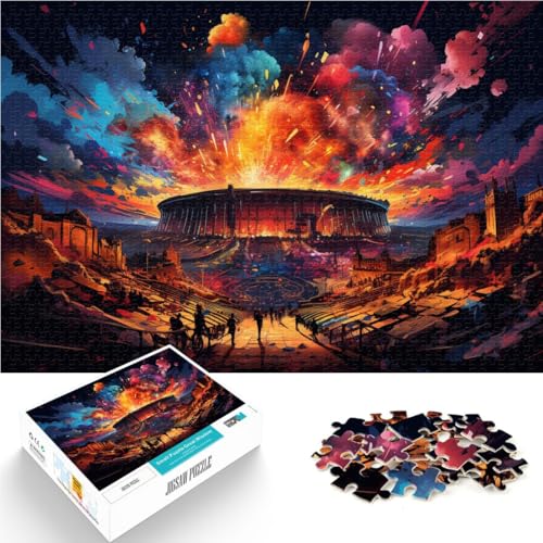 Puzzle 1000 Teile für Erwachsene, Fantasy-Römisches Kolosseum, Denkspiel, Weihnachtswunschliste mit Weihnachtsmann, 50 x 75 cm, für Teenager ab 14 Jahren Puzzle 1000 Teile für Erwachsene, Fantasy-Römisches Kolosseum, Denkspiel, Weihnachtswunschliste mit Weihnachtsmann, 50 x 75 cm, für Teenager ab 14 Jahren von SYUNFEI