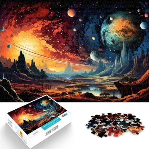 1000-teiliges Puzzle für Erwachsene, Farbkunst des Mal-Puzzlespiels, 19,7 x 29,5 Zoll, tolles Geschenk für die ganze Familie 1000-teiliges Puzzle für Erwachsene, Farbkunst des Mal-Puzzlespiels, 19,7 x 29,5 Zoll, tolles Geschenk für die ganze Familie von SYUNFEI