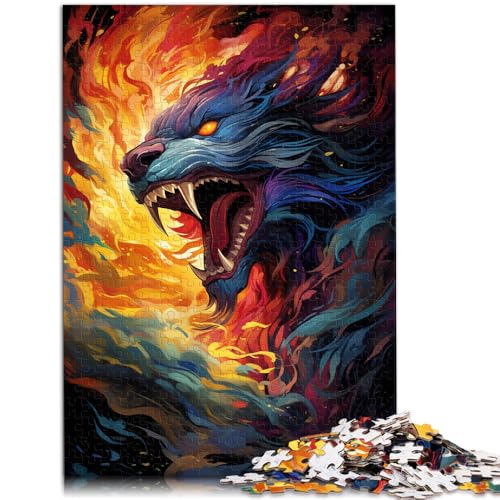 Puzzle für Erwachsene mit 1000 Teilen, Feuerdrache, schwierig, ganze Familie, 50 x 75 cm, für 14-Jährige Puzzle für Erwachsene mit 1000 Teilen, Feuerdrache, schwierig, ganze Familie, 50 x 75 cm, für 14-Jährige von SYUNFEI