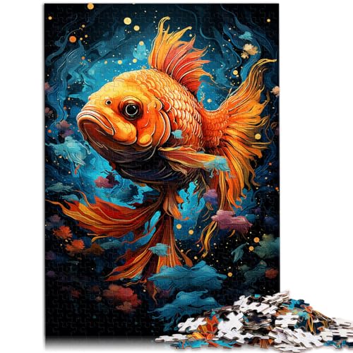 1000-teiliges Puzzle für Erwachsene, Goldfisch-Puzzle zum Malen – anspruchsvolles Spiel, Weihnachts- und Geburtstagsgeschenke, 26x38cm 1000-teiliges Puzzle für Erwachsene, Goldfisch-Puzzle zum Malen – anspruchsvolles Spiel, Weihnachts- und Geburtstagsgeschenke, 26x38cm von SYUNFEI