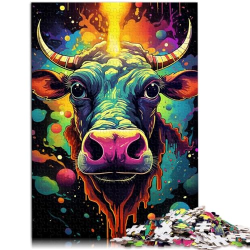 1000-teiliges Puzzle für Erwachsene, Kuh-Denkspiel, 38x52 cm, Weihnachts- und Geburtstagsgeschenk, geeignet für Teenager ab 14 Jahren von SYUNFEI