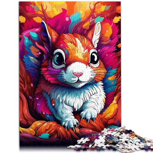 1000-teiliges Puzzle für Erwachsene, Kunst, süßes Eichhörnchen, anspruchsvolles Spiel, Puzzle, Lernspiel für Geburtstag, Weihnachten, 26x38cm 1000-teiliges Puzzle für Erwachsene, Kunst, süßes Eichhörnchen, anspruchsvolles Spiel, Puzzle, Lernspiel für Geburtstag, Weihnachten, 26x38cm von SYUNFEI