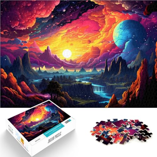 1000-teiliges Puzzle für Erwachsene, Landschafts-Quizspiel, 19,7 x 29,5 Zoll, tolle Geschenke und Spielzeuge, geeignet für Teenager ab 14 Jahren von SYUNFEI
