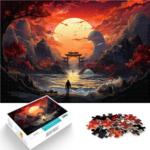 1000-teiliges Puzzle für Erwachsene, Landschafts-Torii-Tor-Puzzle, praktisches Spiel, tolles Geschenk für Spiele, 26x38cm, für Teenager ab 14 Jahren 1000-teiliges Puzzle für Erwachsene, Landschafts-Torii-Tor-Puzzle, praktisches Spiel, tolles Geschenk für Spiele, 26x38cm, für Teenager ab 14 Jahren von SYUNFEI