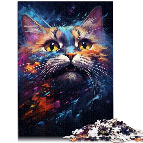 1000-teiliges Puzzle für Erwachsene, Malen, Farbe, Sternenhimmel, Katze, Puzzle für Lernspiele, Herausforderungsspielzeug, 19,7 x 29,5 Zoll, Weihnachts- und Geburtstagsgeschenke 1000-teiliges Puzzle für Erwachsene, Malen, Farbe, Sternenhimmel, Katze, Puzzle für Lernspiele, Herausforderungsspielzeug, 19,7 x 29,5 Zoll, Weihnachts- und Geburtstagsgeschenke von SYUNFEI