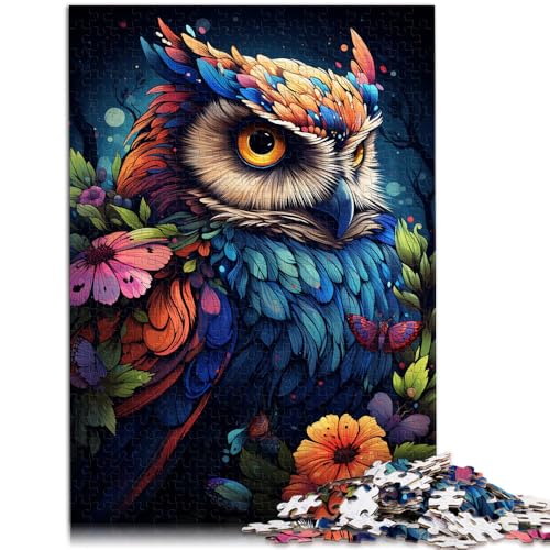 Puzzle für Erwachsene, 1000 Teile, Malen, Farbe, Tier, Eule, für die ganze Familie, lustiges Lernspiel für Geburtstag, Weihnachten,38x52cm Puzzle für Erwachsene, 1000 Teile, Malen, Farbe, Tier, Eule, für die ganze Familie, lustiges Lernspiel für Geburtstag, Weihnachten,38x52cm von SYUNFEI