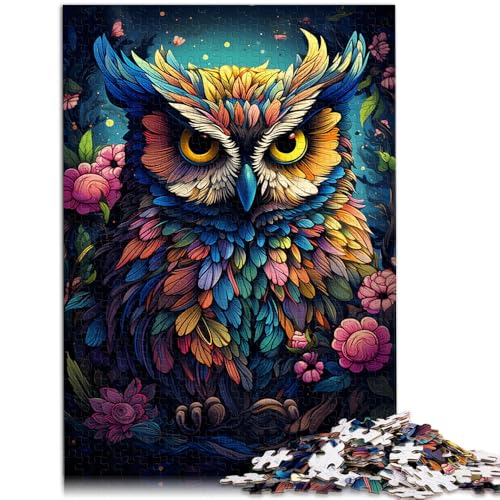 1000-teiliges Puzzle für Erwachsene, Malen, Farbe, Tier, Eule, Quizspiel, 19,7 x 29,5 Zoll, einzigartige Heimdekoration und Geschenke für Teenager ab 14 Jahren 1000-teiliges Puzzle für Erwachsene, Malen, Farbe, Tier, Eule, Quizspiel, 19,7 x 29,5 Zoll, einzigartige Heimdekoration und Geschenke für Teenager ab 14 Jahren von SYUNFEI
