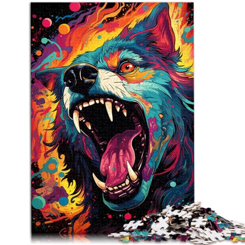 1000-teiliges Puzzle für Erwachsene, Malen, Farbe, Wolf, Lernspielzeug, Weihnachtswunschliste mit Weihnachtsmann, 26x38cm, für 14-Jährige 1000-teiliges Puzzle für Erwachsene, Malen, Farbe, Wolf, Lernspielzeug, Weihnachtswunschliste mit Weihnachtsmann, 26x38cm, für 14-Jährige von SYUNFEI