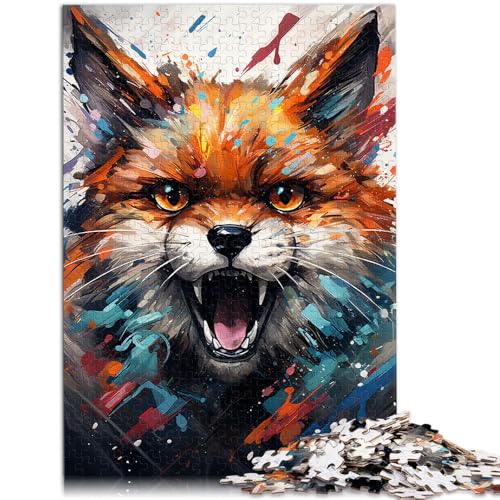 1000-teiliges Puzzle für Erwachsene, Malen, Farbfuchs, Lernspielzeug, Geschenk zum Geburtstag,38x52cm, für Teenager ab 14 Jahren 1000-teiliges Puzzle für Erwachsene, Malen, Farbfuchs, Lernspielzeug, Geschenk zum Geburtstag,38x52cm, für Teenager ab 14 Jahren von SYUNFEI