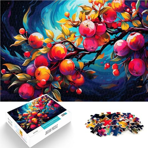 1000-teiliges Puzzle für Erwachsene, Obstmalerei, Spielzeug, Denkspiel, 26 x 38cm, lustiges Puzzle, geeignet für Jugendliche ab 14 Jahren von SYUNFEI