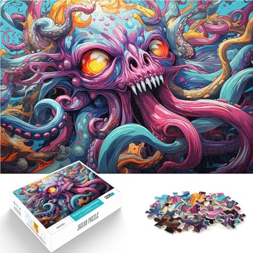 1000-teiliges Puzzle für Erwachsene, Oktopus-Quizspiel, 19,7 x 29,5 Zoll, Weihnachts- und Geburtstagsgeschenk für Teenager ab 14 Jahren 1000-teiliges Puzzle für Erwachsene, Oktopus-Quizspiel, 19,7 x 29,5 Zoll, Weihnachts- und Geburtstagsgeschenk für Teenager ab 14 Jahren von SYUNFEI