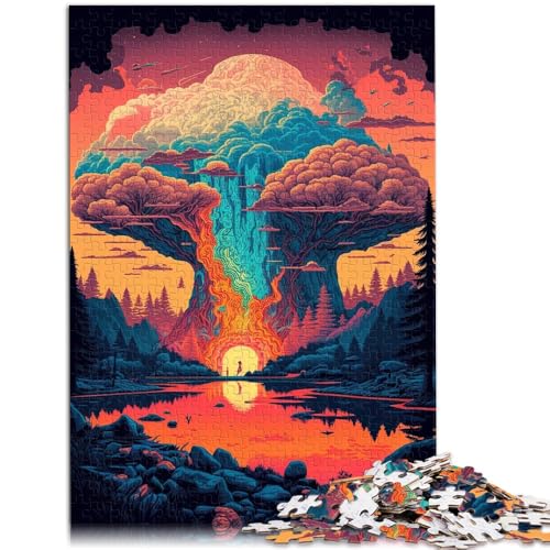 1000-teiliges Puzzle für Erwachsene, Puzzleszene, Quizspiel, 19,7 x 29,5 Zoll, tolles Geschenk für Teenager ab 14 Jahren von SYUNFEI