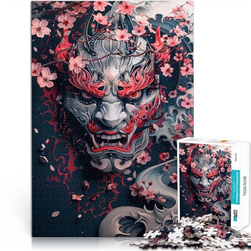 1000-teiliges Puzzle für Erwachsene, Quizspiel „Alte japanische Masken“, 49,7 x 74,4 cm, Teenager ab 14 Jahren von SYUNFEI