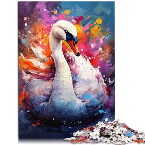 1000-teiliges Puzzle für Erwachsene, Schwan malen, Dekomprimierendes, intellektuelles Lernspielzeug, 19,7 x 29,5 Zoll, einzigartiges Herausforderungsspiel 1000-teiliges Puzzle für Erwachsene, Schwan malen, Dekomprimierendes, intellektuelles Lernspielzeug, 19,7 x 29,5 Zoll, einzigartiges Herausforderungsspiel von SYUNFEI