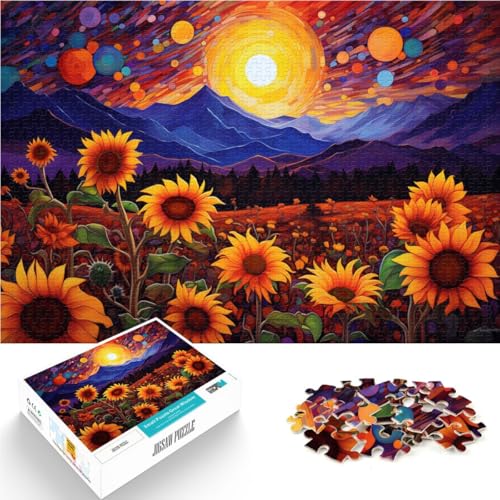 1000-teiliges Puzzle für Erwachsene, Sonnenblumen unter dem Himmel, Quizspiel, Lernspiel für Geburtstag, Weihnachten,38x52cm 1000-teiliges Puzzle für Erwachsene, Sonnenblumen unter dem Himmel, Quizspiel, Lernspiel für Geburtstag, Weihnachten,38x52cm von SYUNFEI