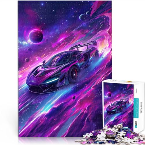 1000-teiliges Puzzle für Erwachsene, Sportwagen im Weltraum, anspruchsvolles Spiel, Geschenke, 38x52 cm, anspruchsvolles, unterhaltsames Spiel für die ganze Familie von SYUNFEI