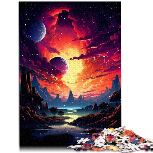 1000-teiliges Puzzle für Erwachsene, Sternenhimmel-Spiel, Spielzeug für die Familie, Geschenk, Herausforderung der Gehirnintelligenz, süchtig machendes Spielzeug, 26x38cm von SYUNFEI