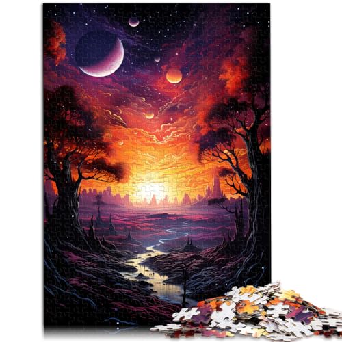 1000-teiliges Puzzle für Erwachsene, Sternenreisen, Quizspiel, 26 x 38cm, anspruchsvolles Puzzlespiel und Familienspiel 1000-teiliges Puzzle für Erwachsene, Sternenreisen, Quizspiel, 26 x 38cm, anspruchsvolles Puzzlespiel und Familienspiel von SYUNFEI